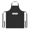 Team Sesh inspired apron with bones, sesh, and underground music graphics