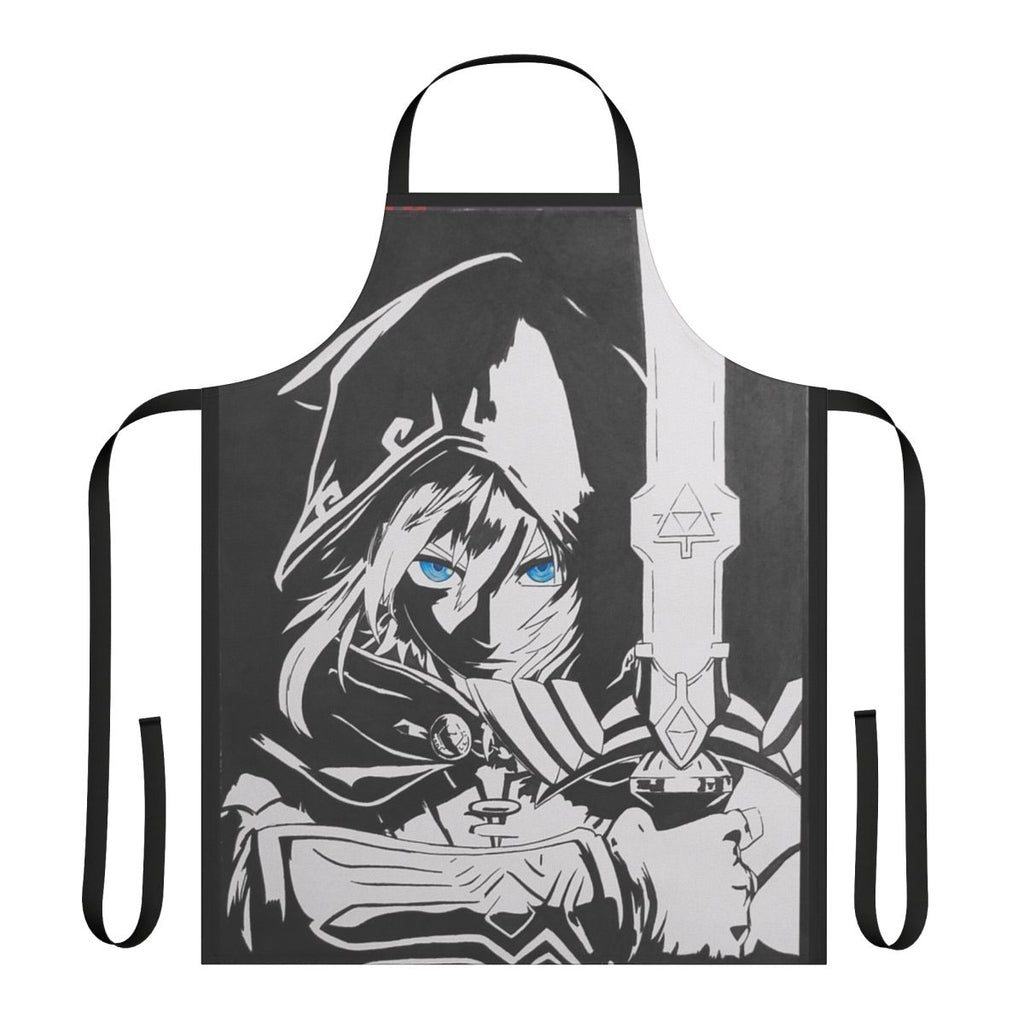 Tears of the Kingdom themed apron with colorful design and characters