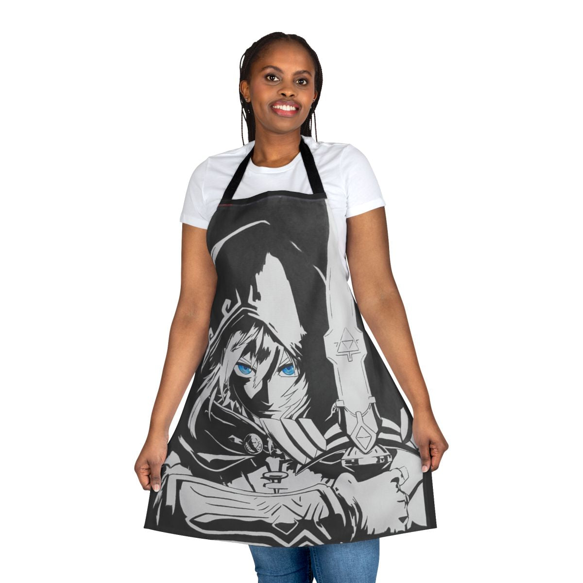 Tears of the Kingdom themed apron with colorful design and characters