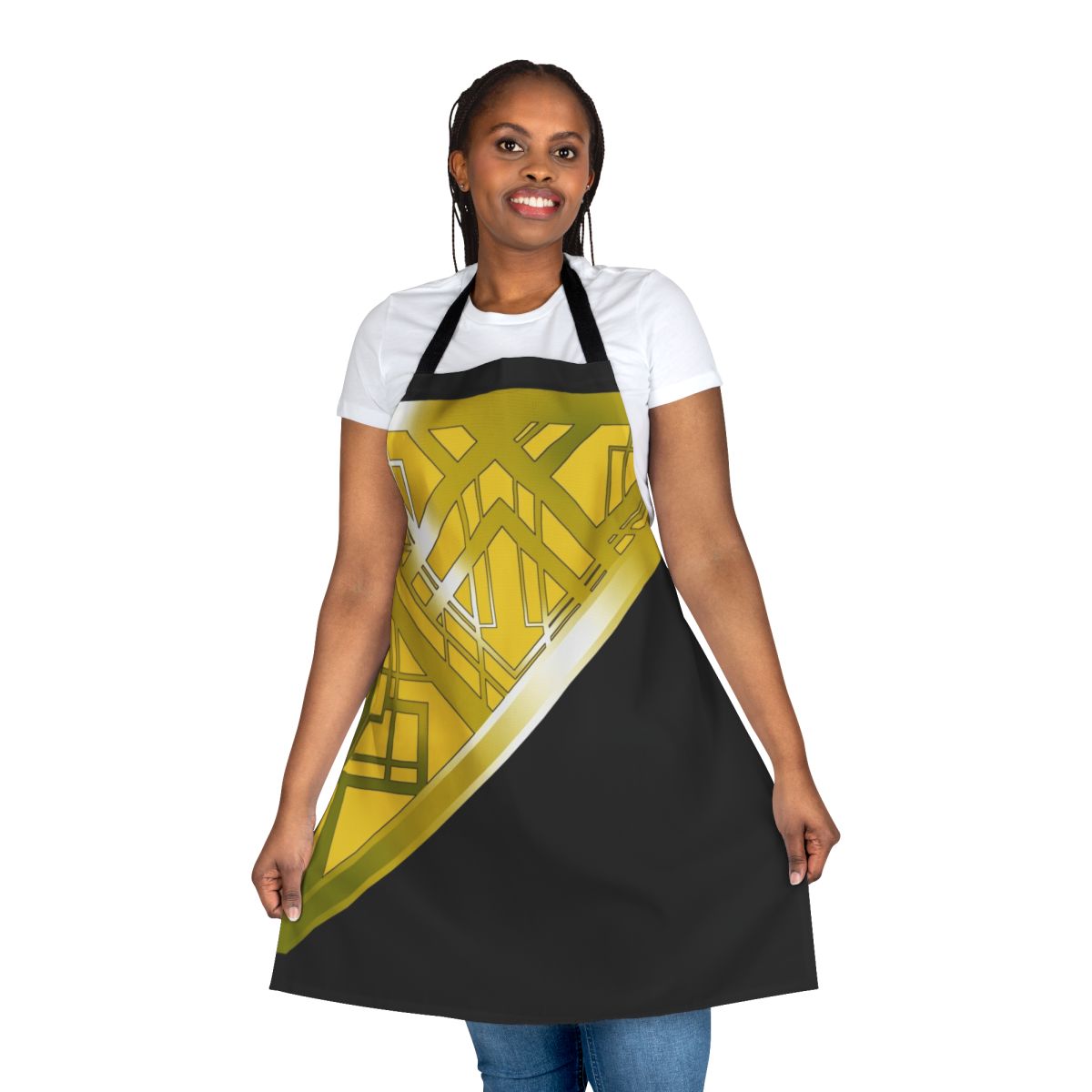 A stylish and durable apron with a Terran Empire design, perfect for Star Trek fans