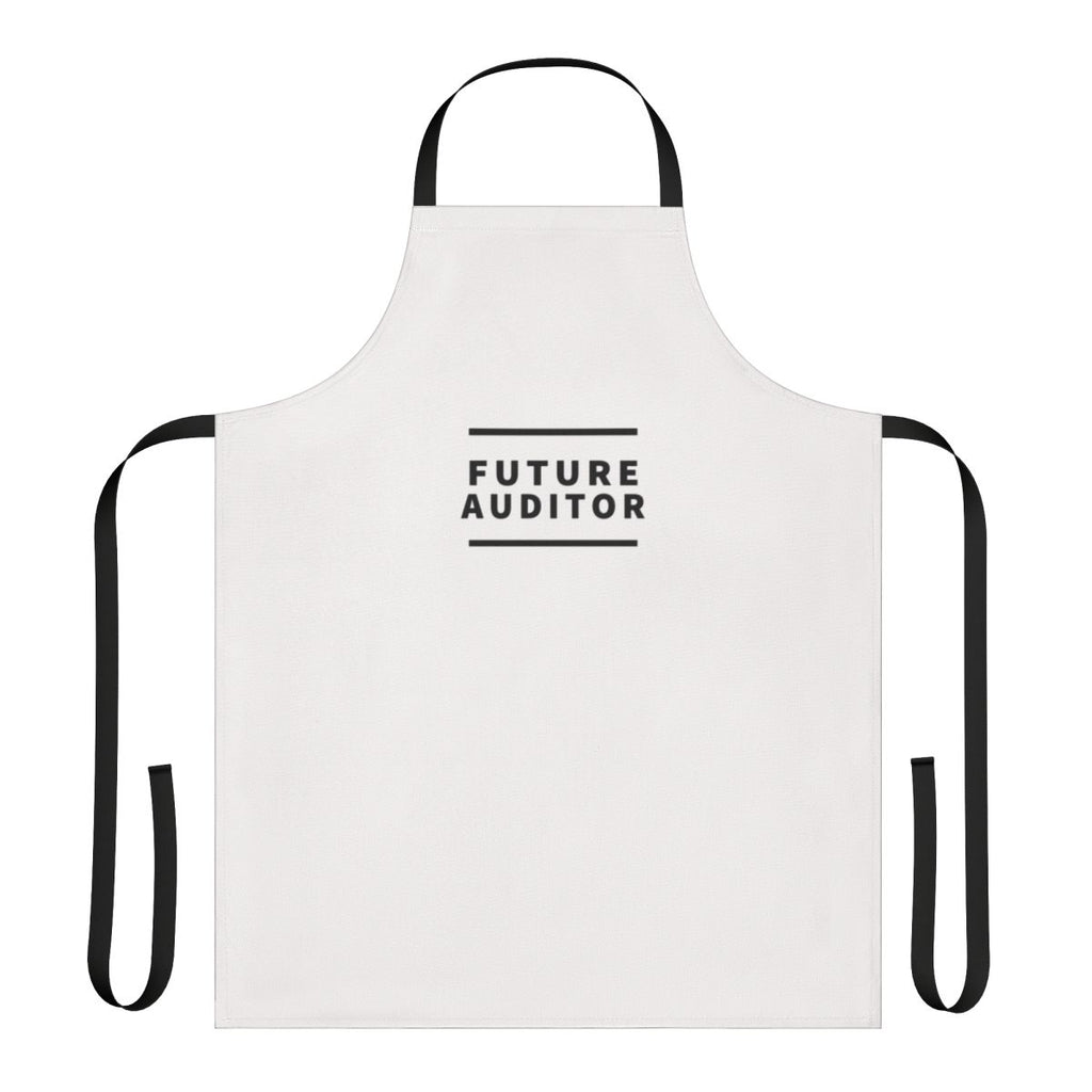 Stylish text design apron for future auditors, accountants, and other accounting professionals