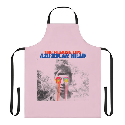 Tfl-inspired apron featuring a halftone graphic design