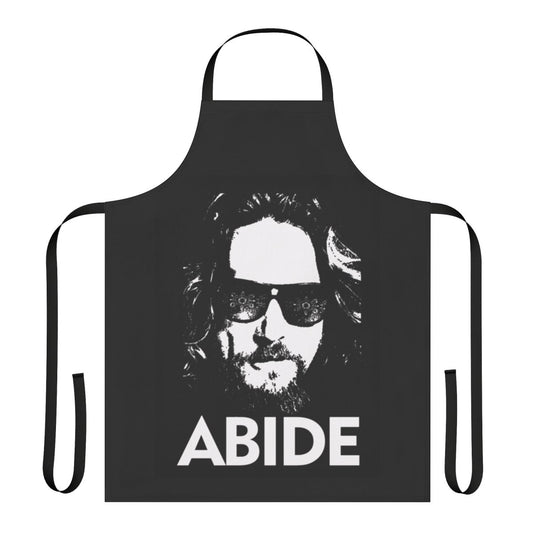 "The Big Lebowski" inspired kitchen apron featuring the iconic imagery and characters from the cult classic film