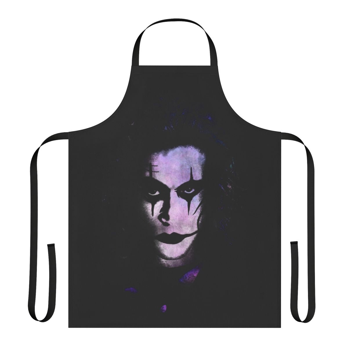 The Crow-themed apron featuring the iconic character from the cult classic movie