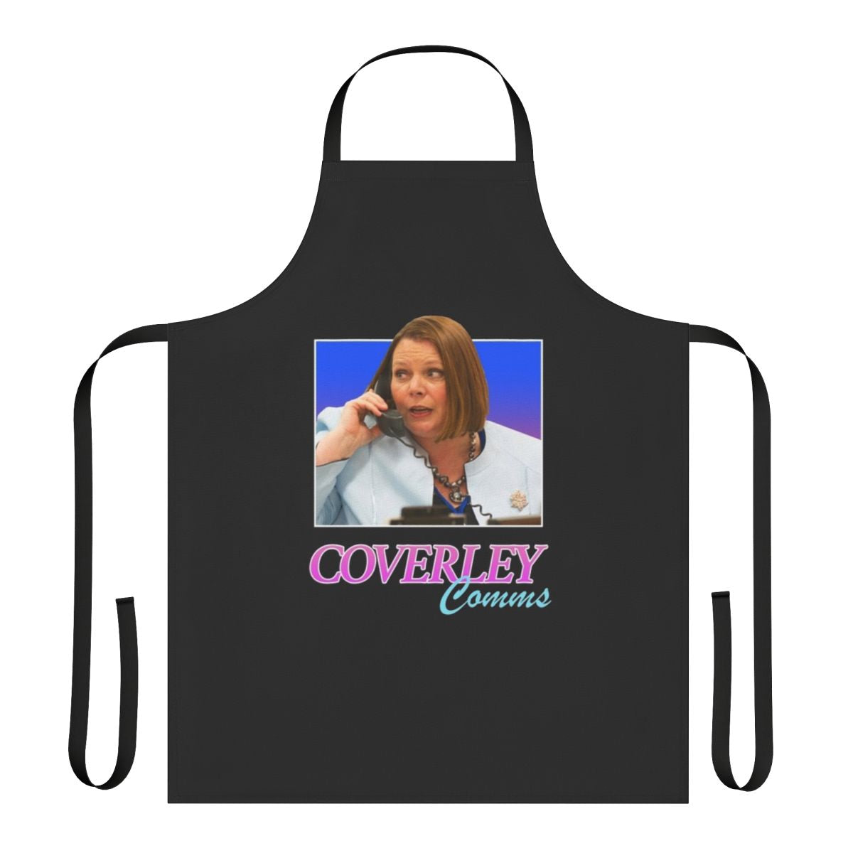 "The Thick of It" inspired apron featuring the likeness of Malcolm Tucker, played by Peter Capaldi