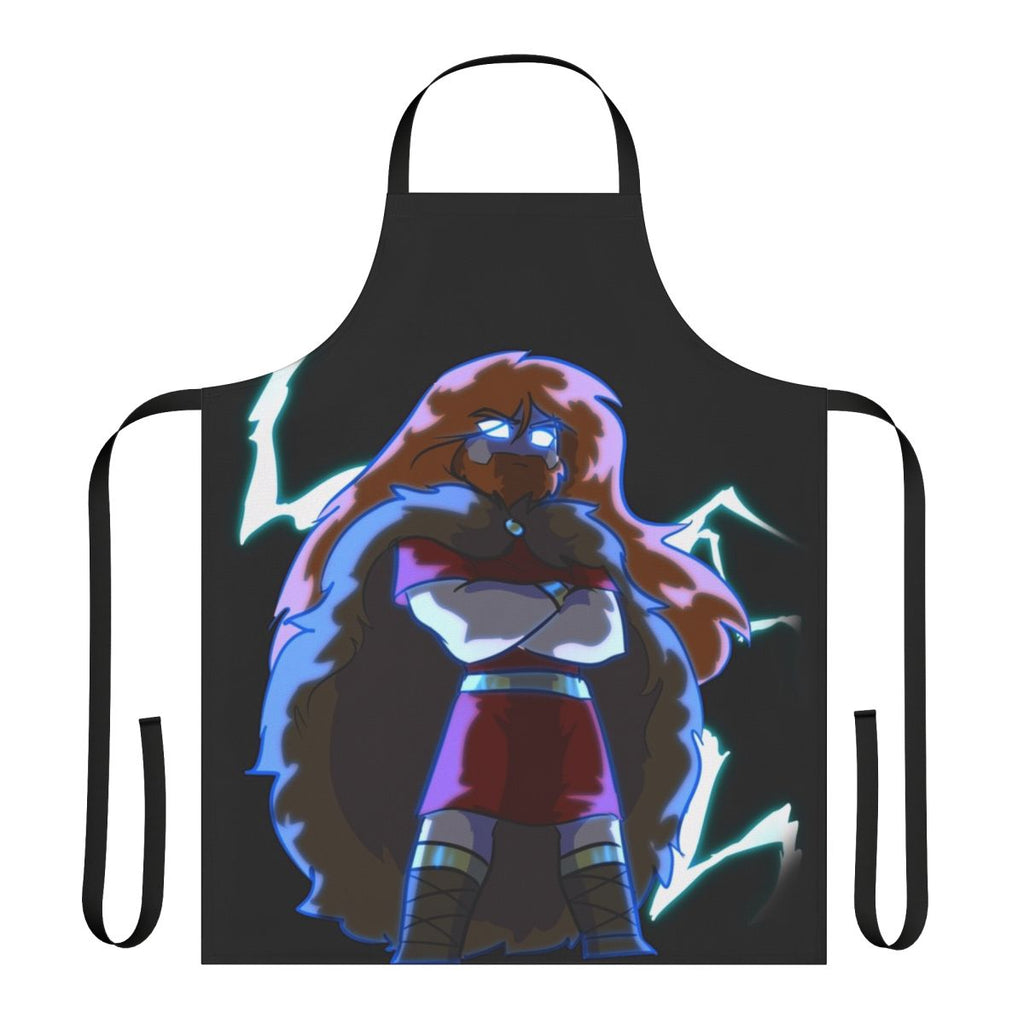 A high-quality apron featuring the image of Thor, the Norse god of thunder.