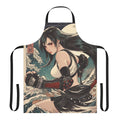 Tifa-inspired apron with Japanese ukiyo-e design elements
