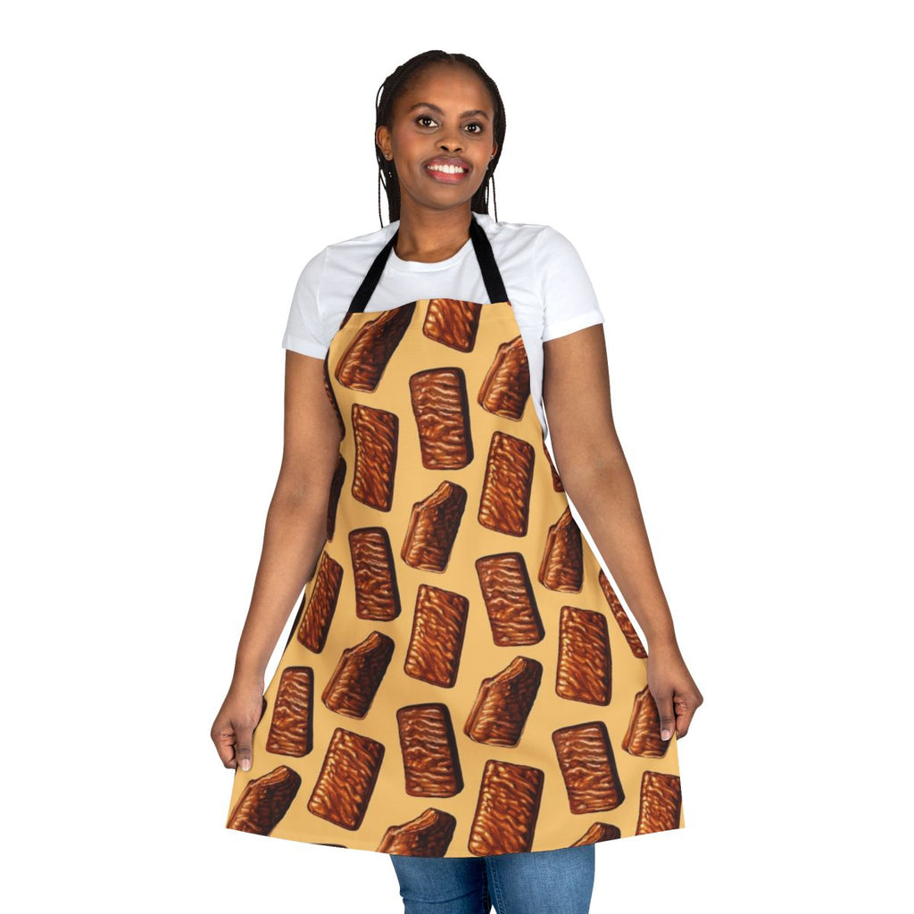 Tim Tam chocolate cookie pattern printed on a high-quality kitchen apron