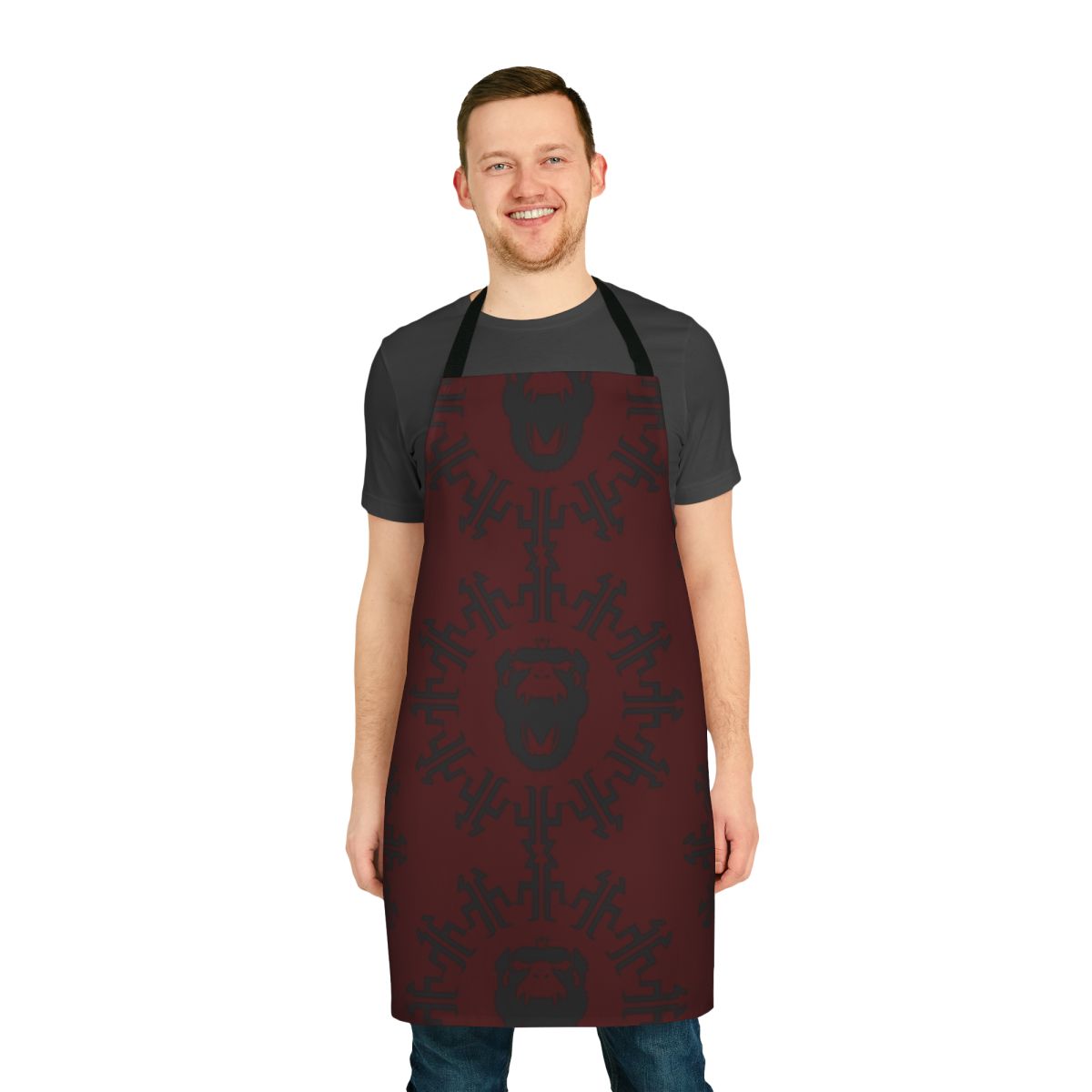 Apron featuring a stylish 12 Monkeys Titan clock design