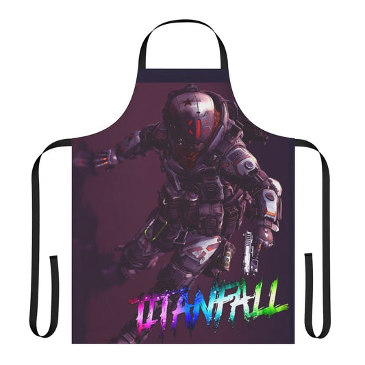 A high-quality 4K apron featuring the Titanfall logo and design, perfect for gamers and fans.