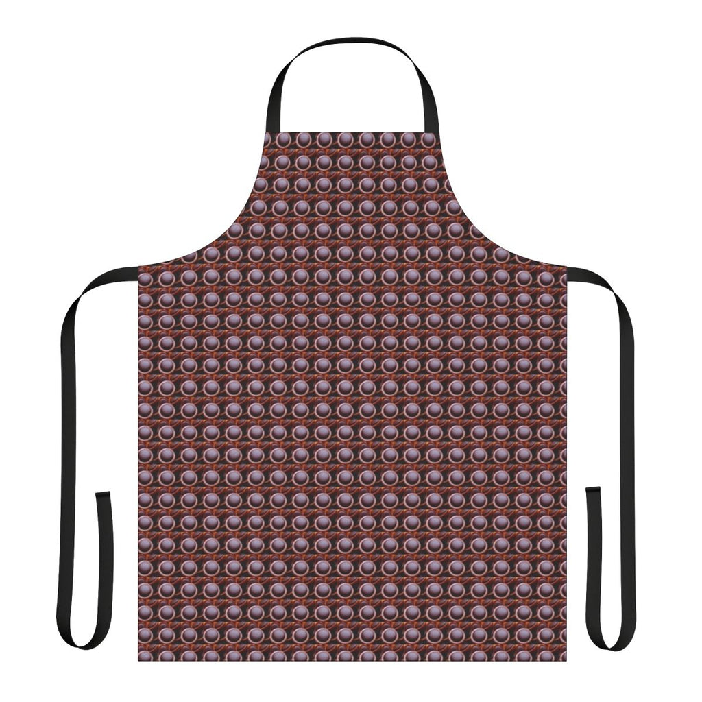 Toffee-inspired apron with a beautiful abstract blue rose design