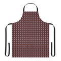 Toffee-inspired apron with a beautiful abstract blue rose design