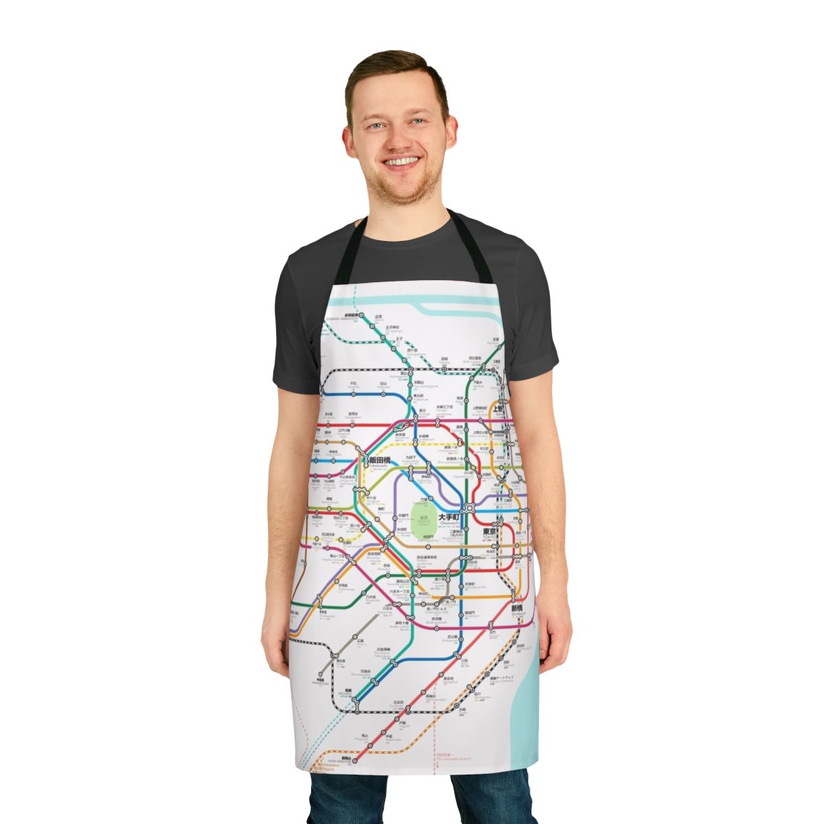 Tokyo Metro Map Apron with Subway and Train Map of Japan