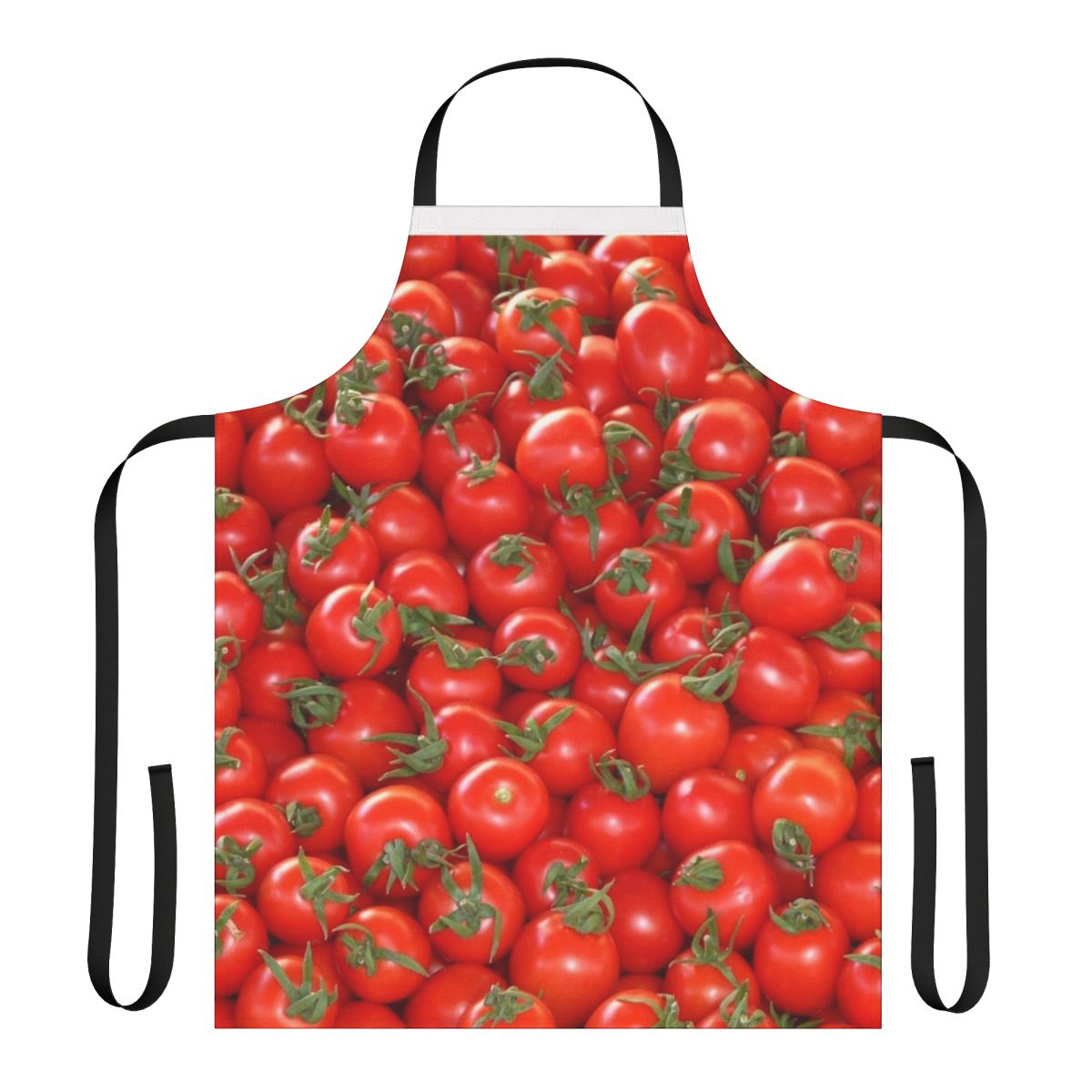 Vibrant tomato design on a high-quality kitchen apron