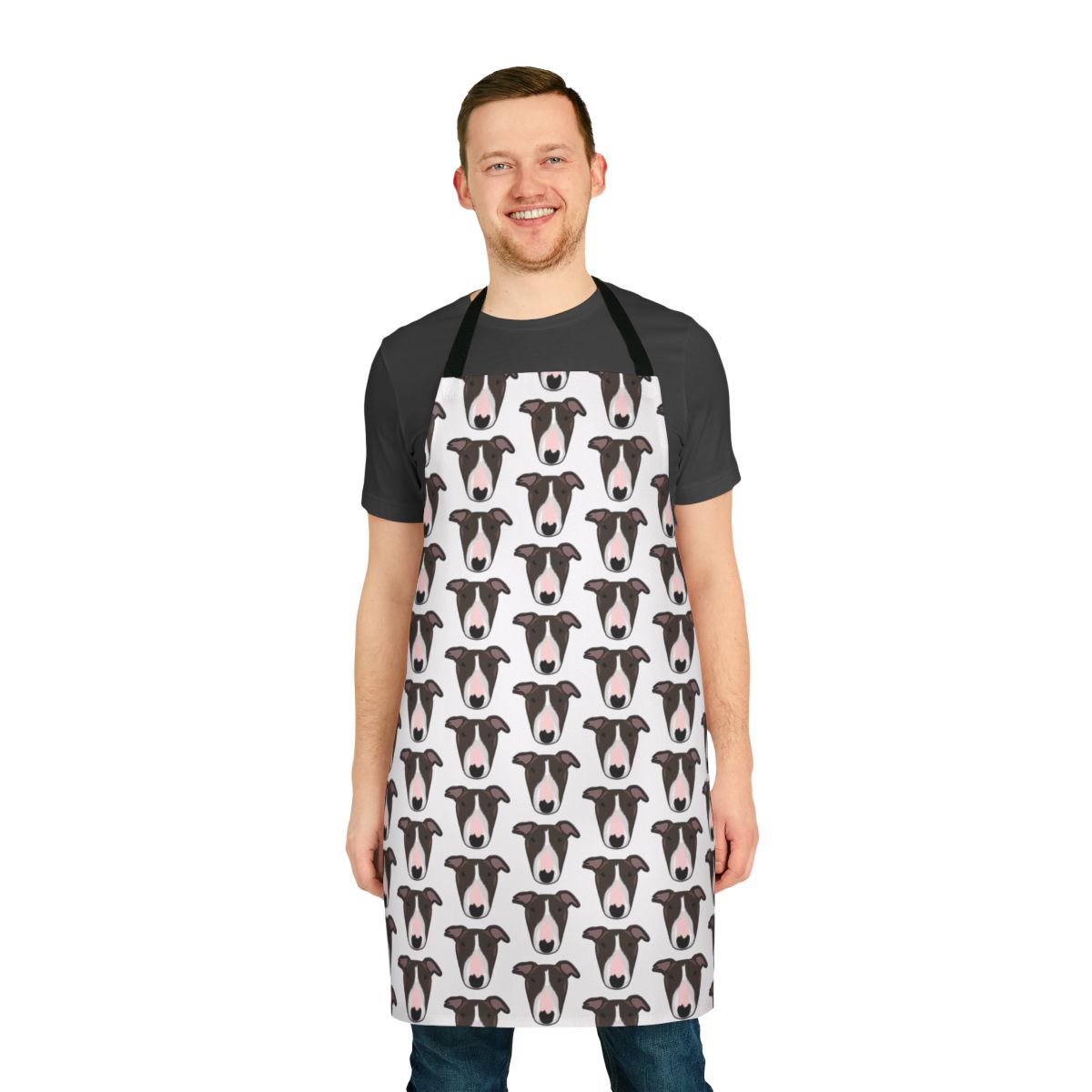 Toreigh Apron featuring a design of an English Bull Terrier