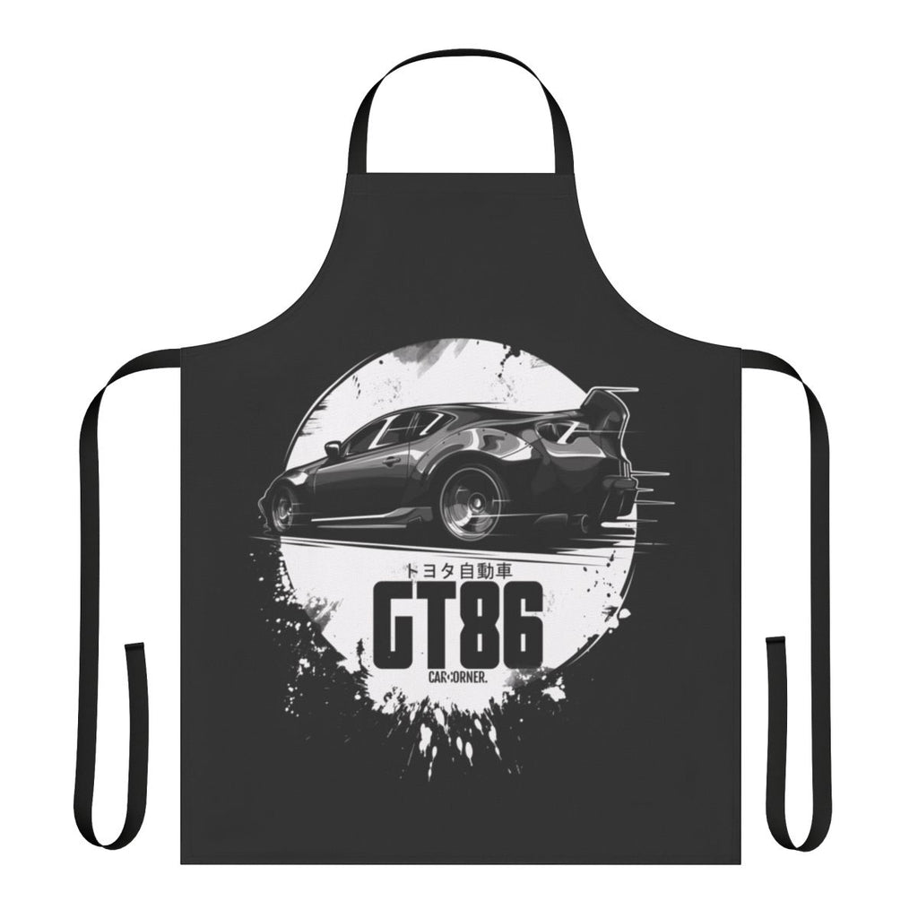 Toyota GT86-inspired car apron with graphic design and vector art