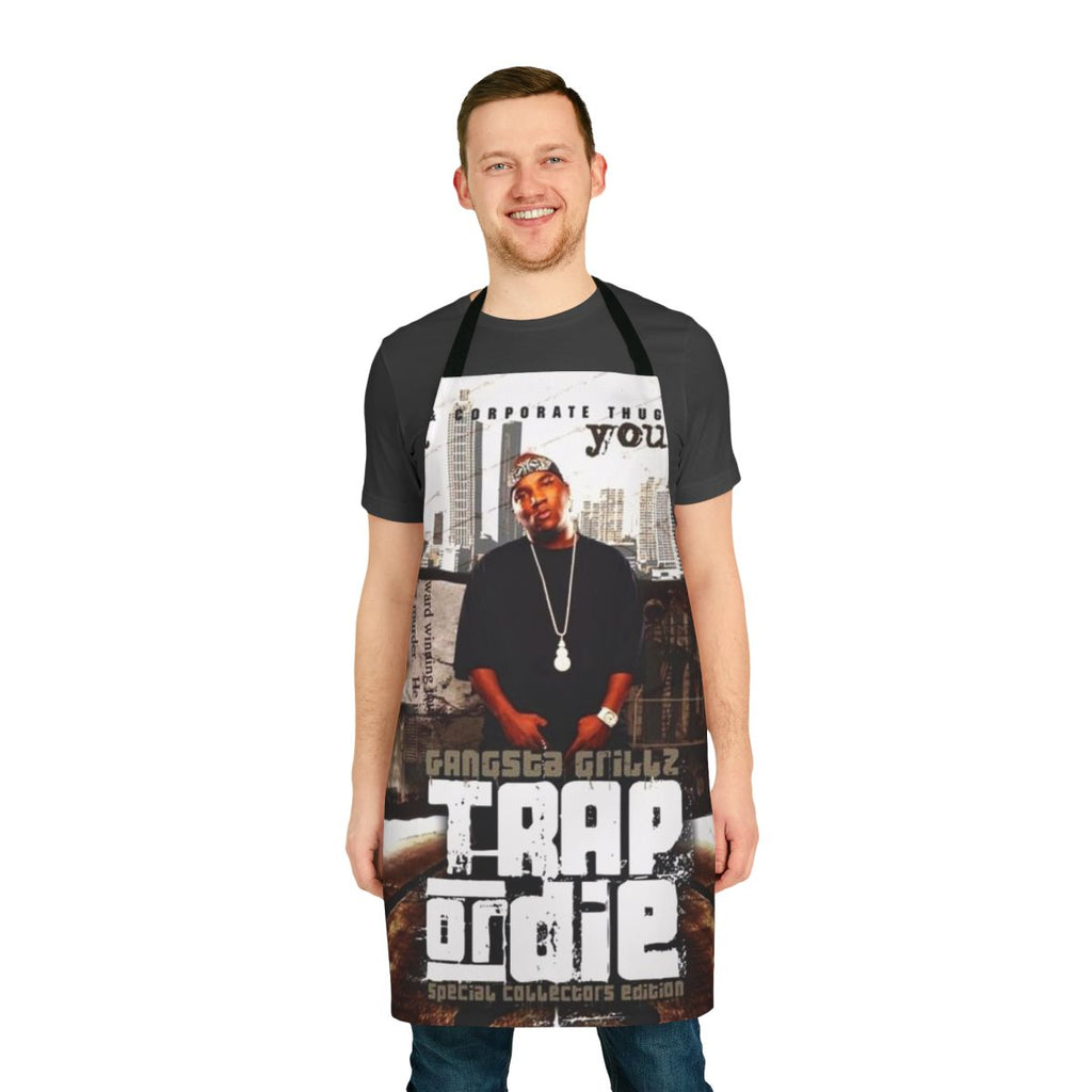 Trap music inspired apron with vintage style design