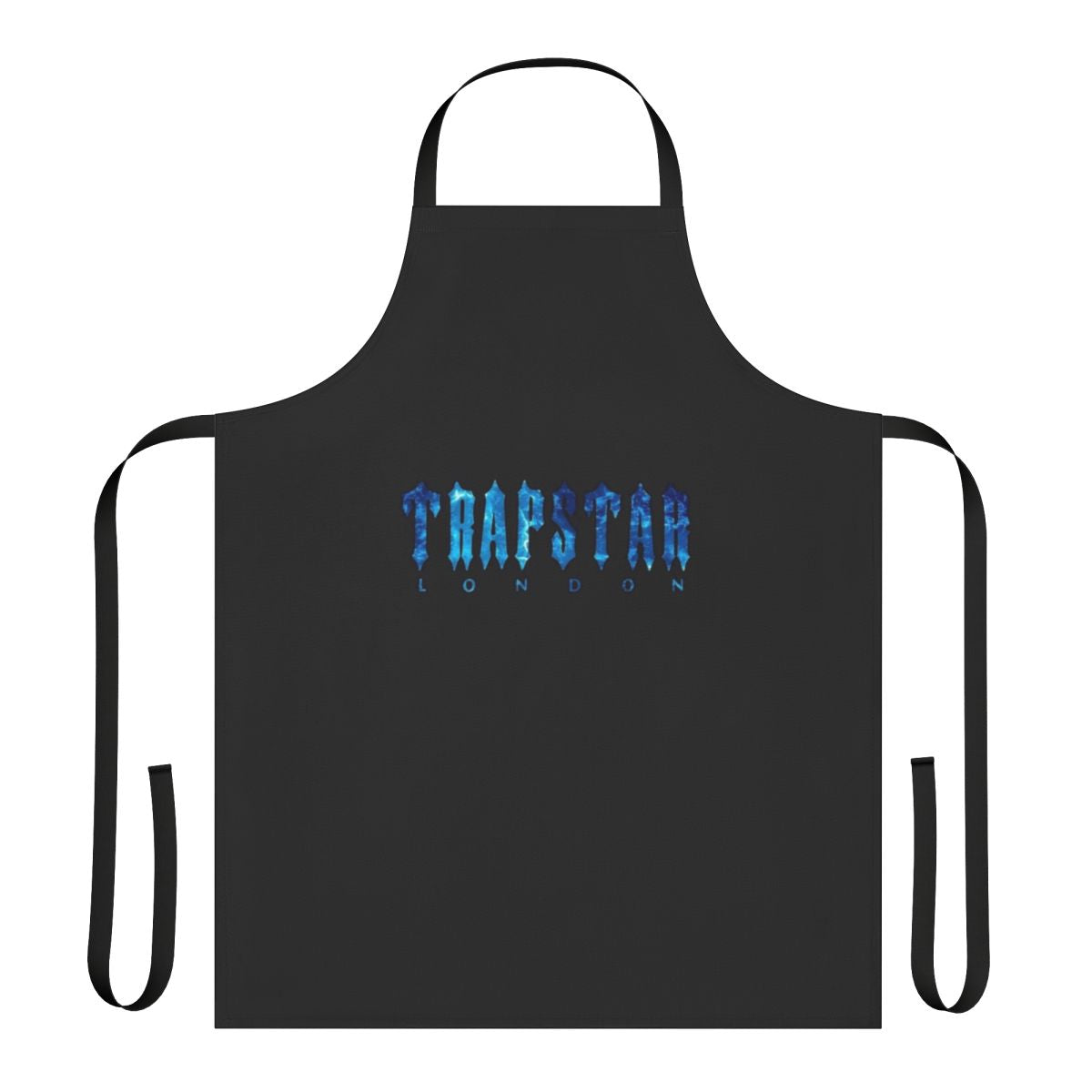 A black apron with the Trapstar logo, perfect for fans of London streetwear and hypebeast fashion.