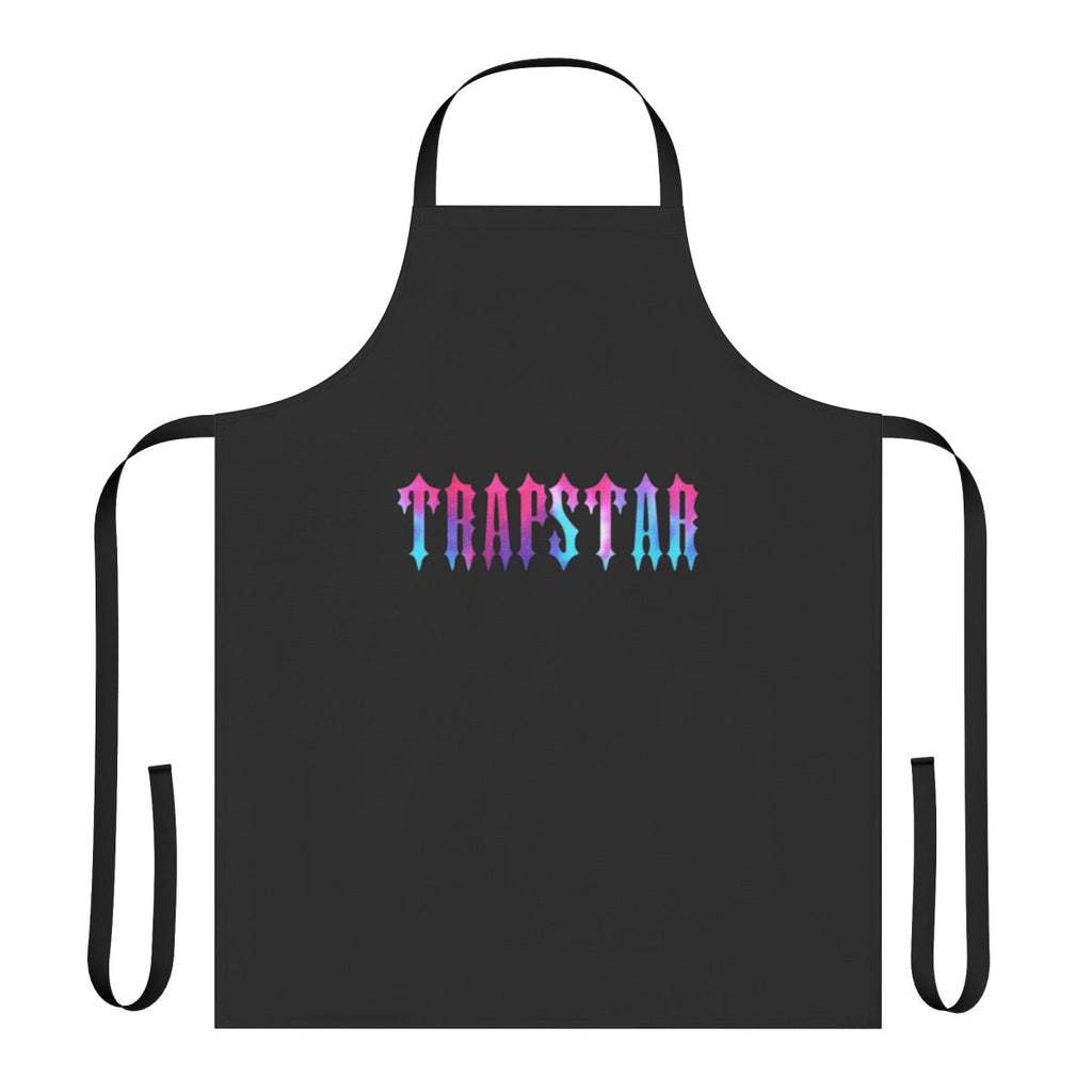 Trapstar-inspired apron with bold London logo design