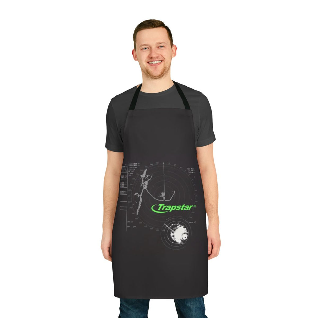 Trapstar-inspired hyperdrive cyclone apron with a sleek and stylish design.
