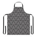 Apron with a stylish triangle pattern design, inspired by motion capture technology