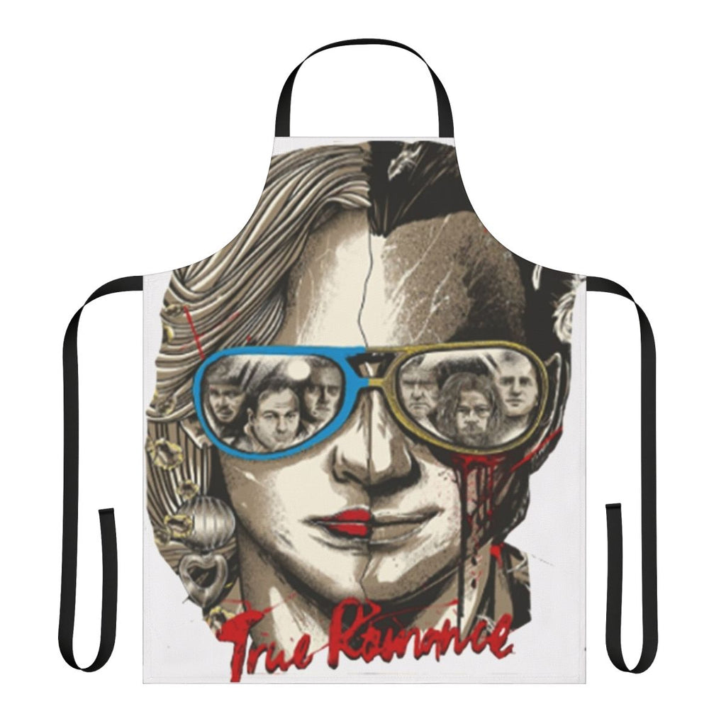 Apron featuring a classic movie poster design from the 1990s romantic crime film True Romance