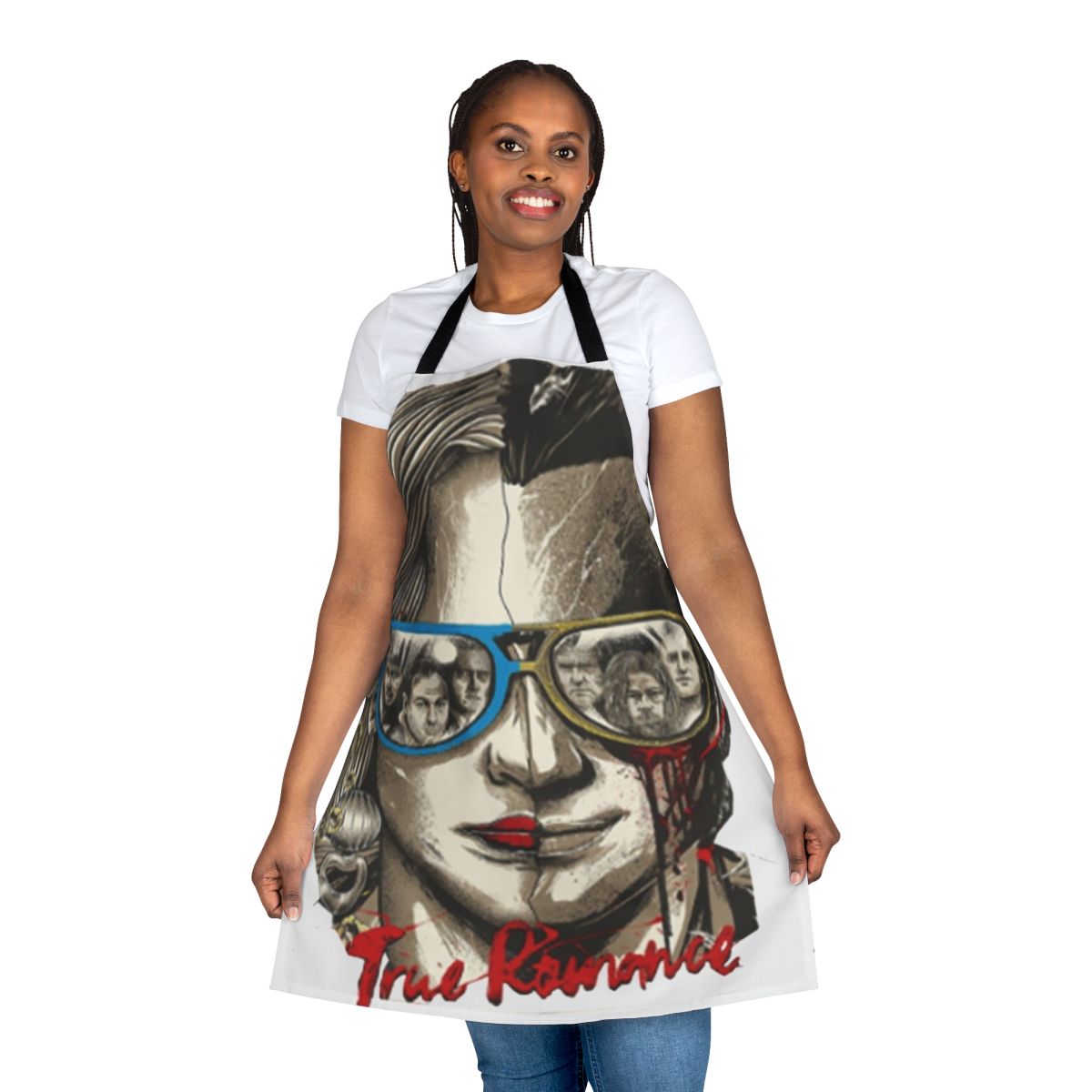Apron featuring a classic movie poster design from the 1990s romantic crime film True Romance