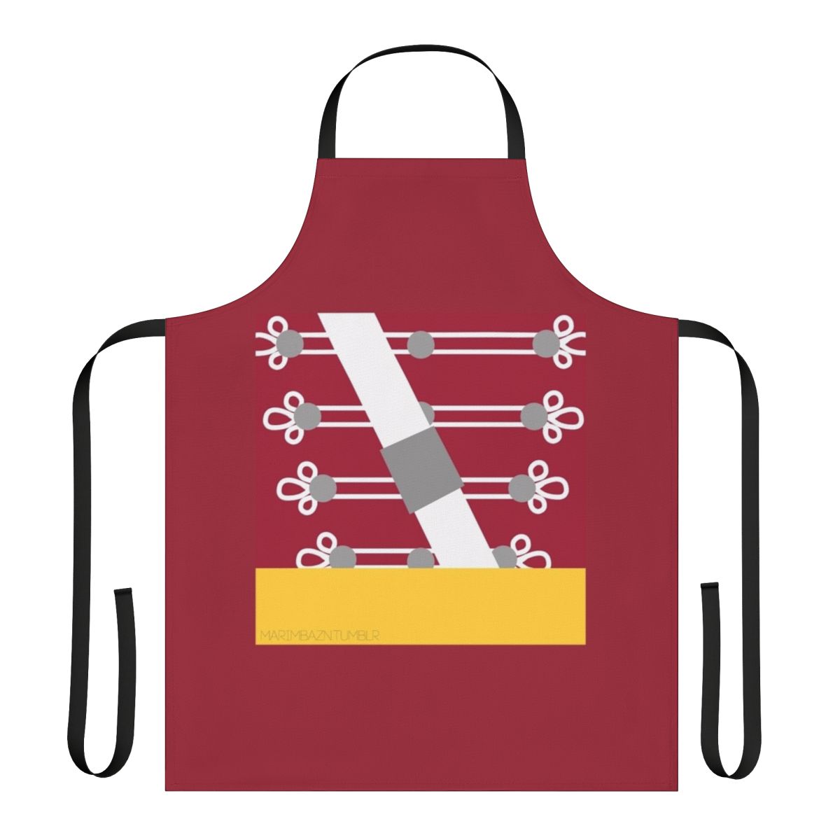 Cadet wearing a high-quality drum corps uniform apron