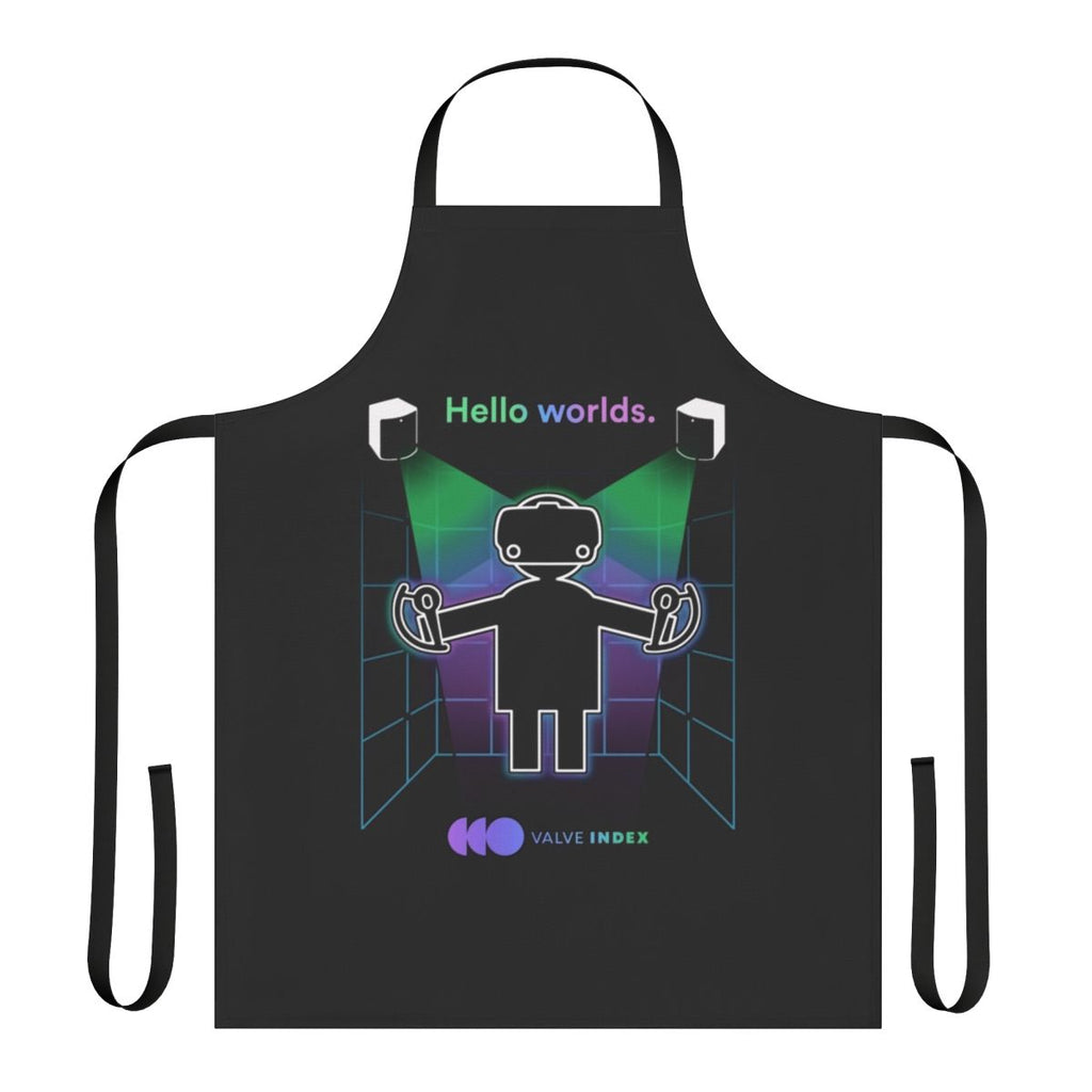 Valve Index-themed apron with a sleek and modern design for virtual reality enthusiasts