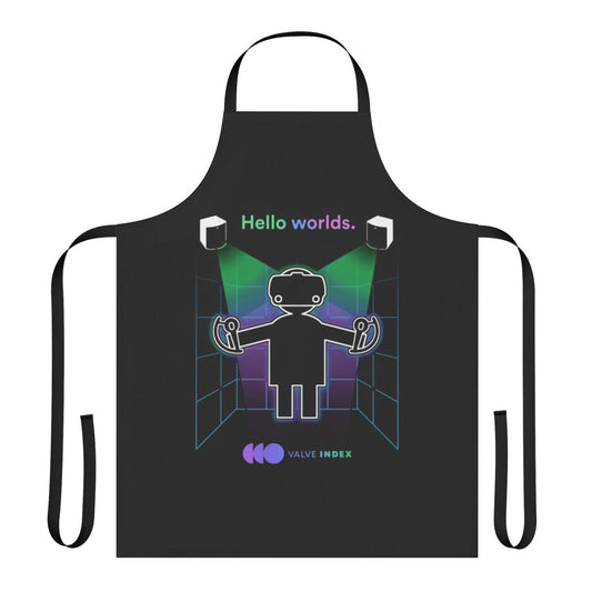 Valve Index-themed apron with a sleek and modern design for virtual reality enthusiasts