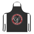 Velvet rock band apron with adjustable neck and waist