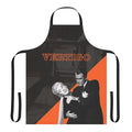 "Vertigo-inspired apron featuring a nod to the classic Alfred Hitchcock psychological thriller"