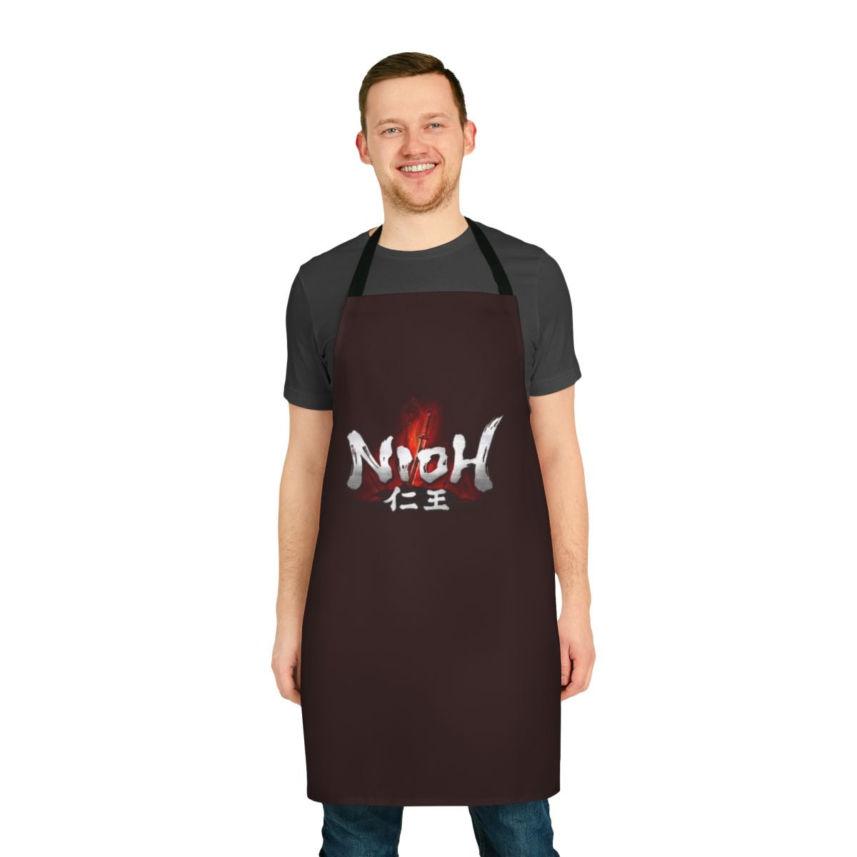 Nioh-themed apron for video game enthusiasts