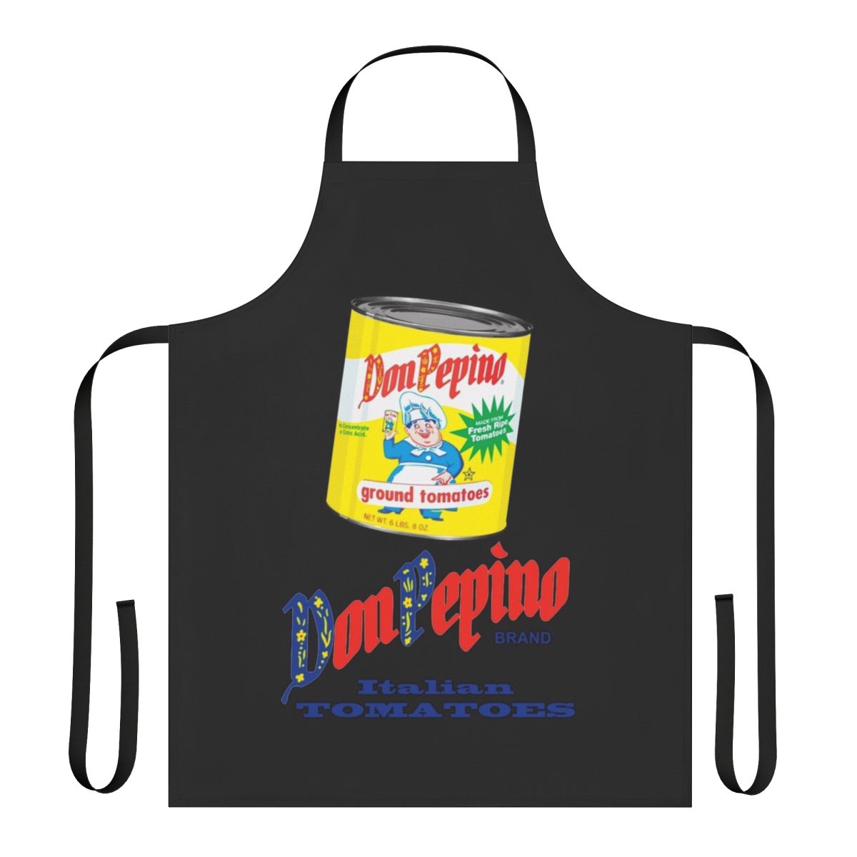 Vintage-style "Don Pepino" food apron for cooking and kitchen use