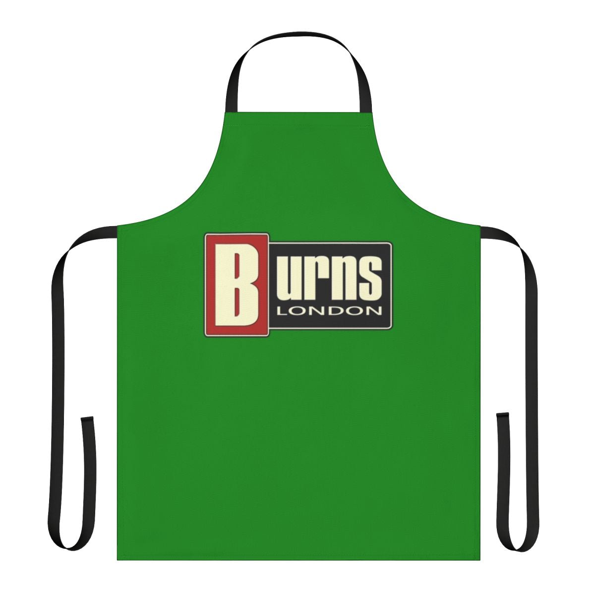 Vintage-style apron featuring a guitar design, perfect for British musicians and music enthusiasts