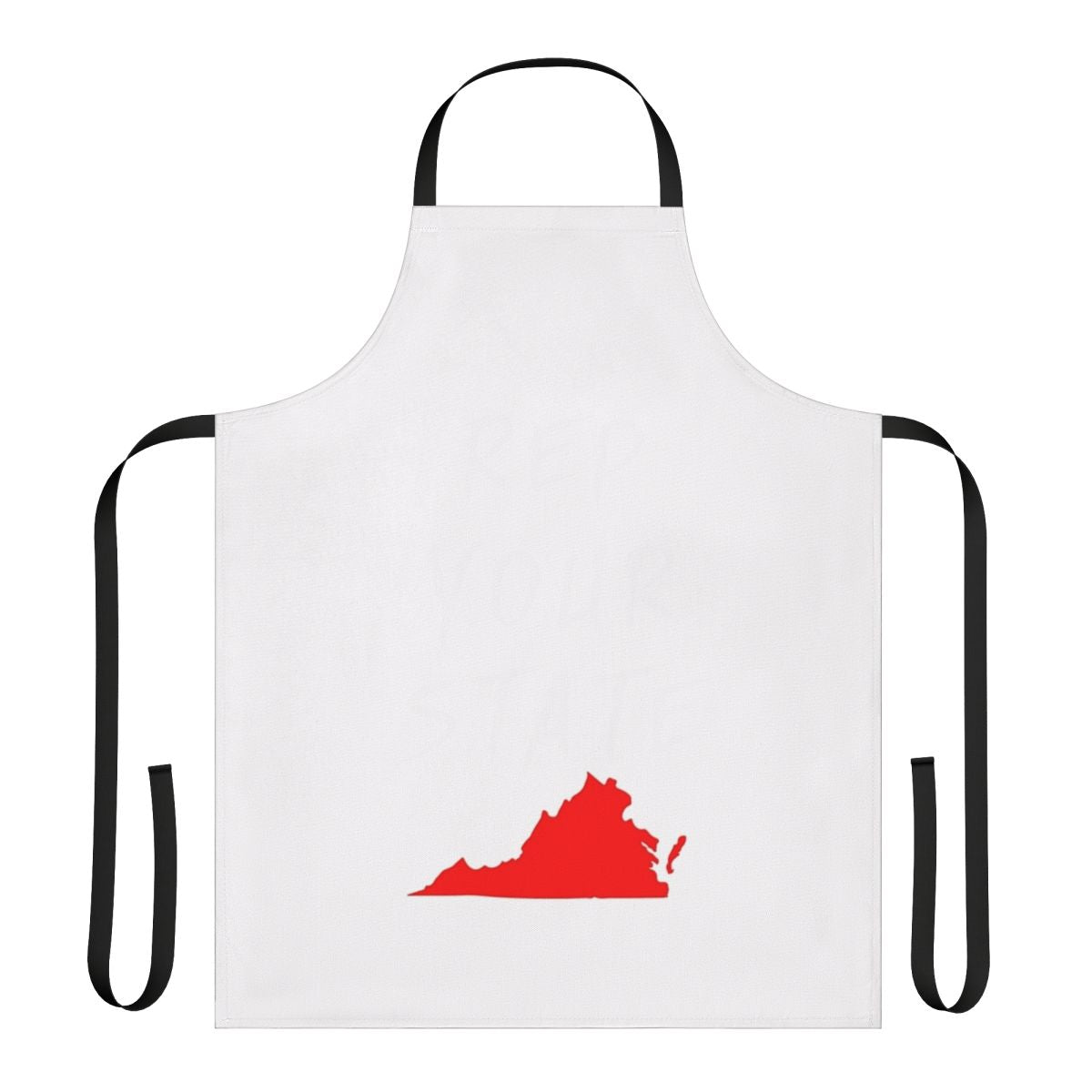 Virginia state pride apron featuring the Virginia flag design