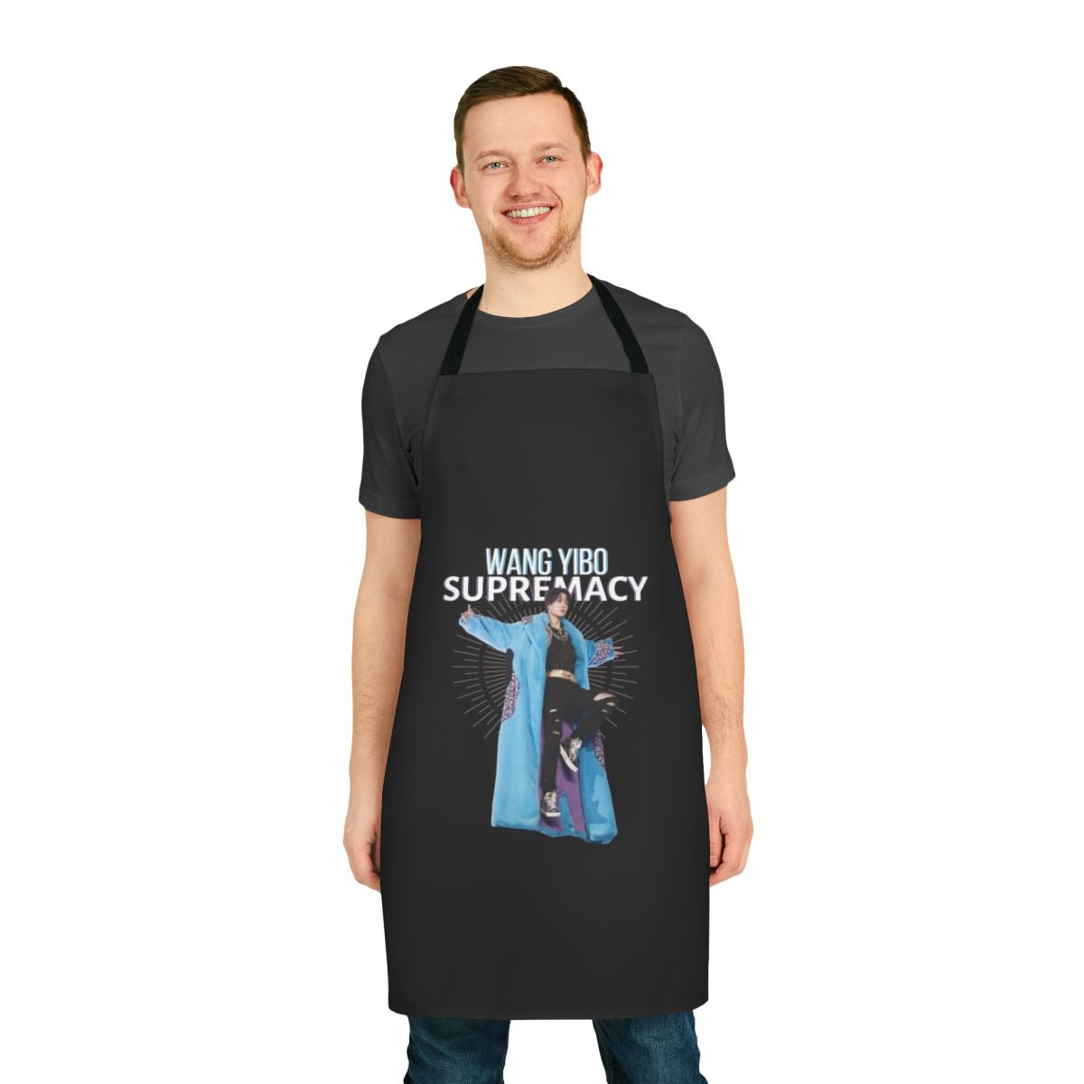 Wang Yibo-inspired apron with a clean, modern design