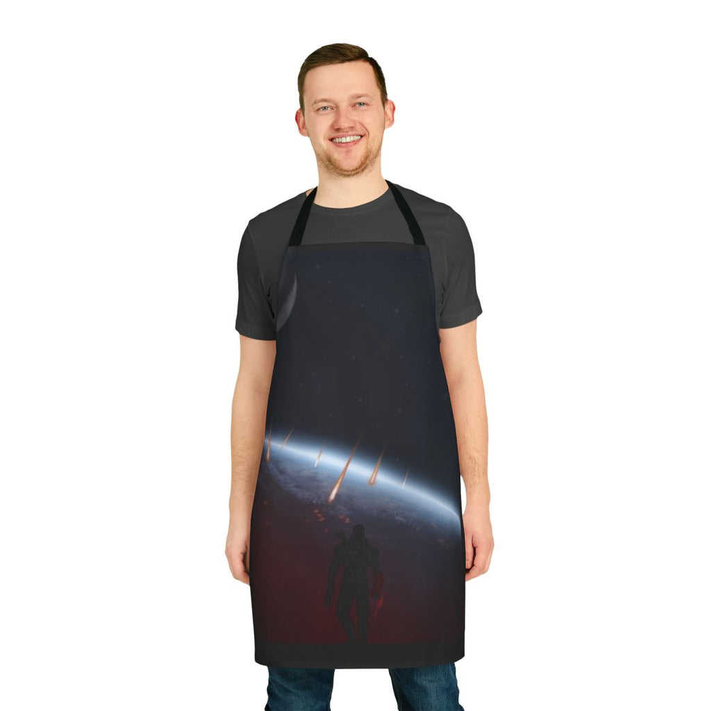 Apron featuring the Warriors Landscapes design, perfect for Mass Effect enthusiasts