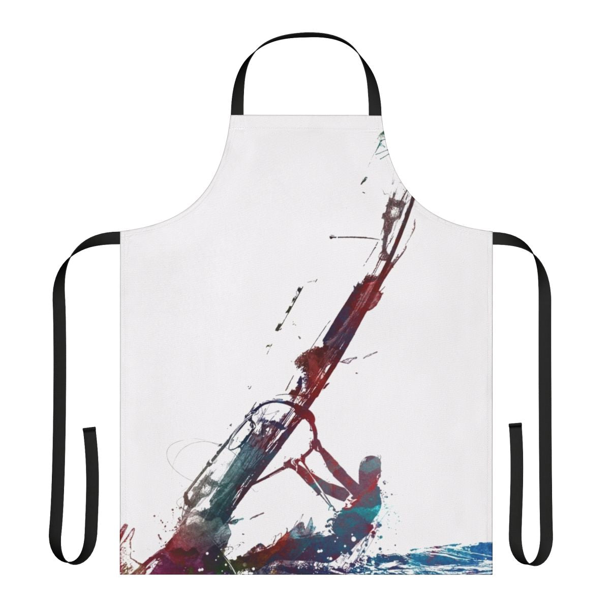 Windsurfing sport-themed apron with a bold, artistic design