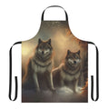 Winter Wolves Apron with an Original Wolf Design