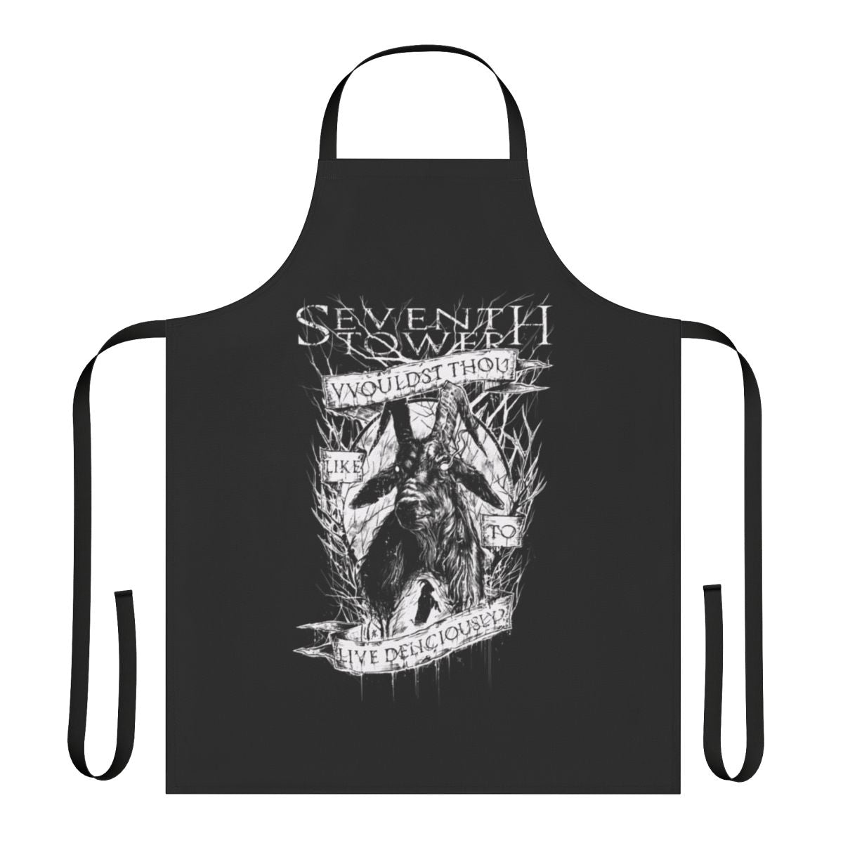 Apron featuring a witch-inspired design for live deliciously fans