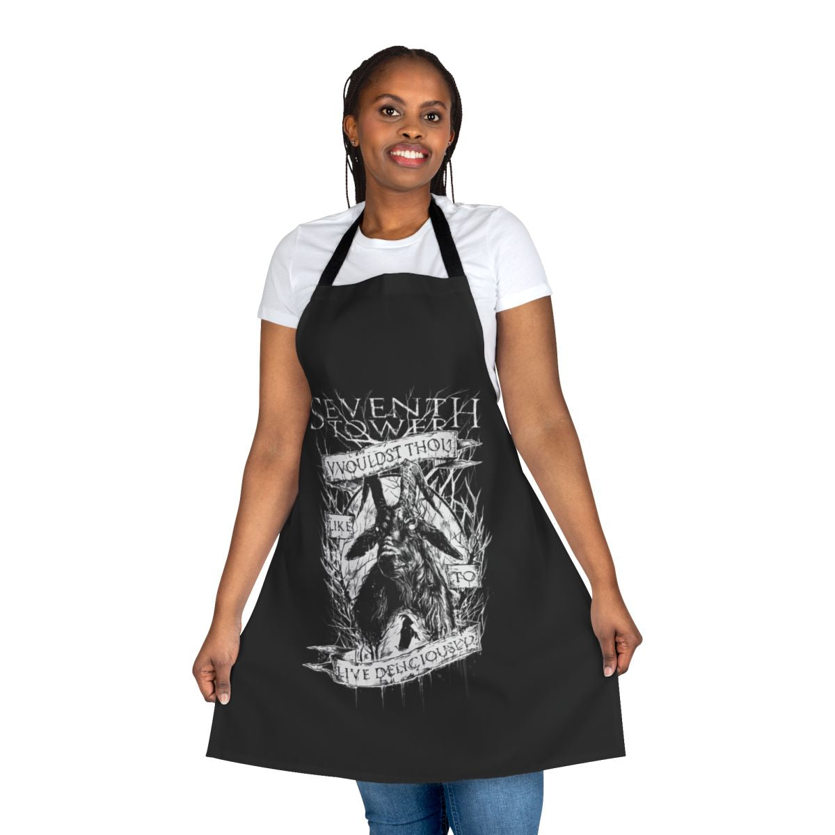Apron featuring a witch-inspired design for live deliciously fans
