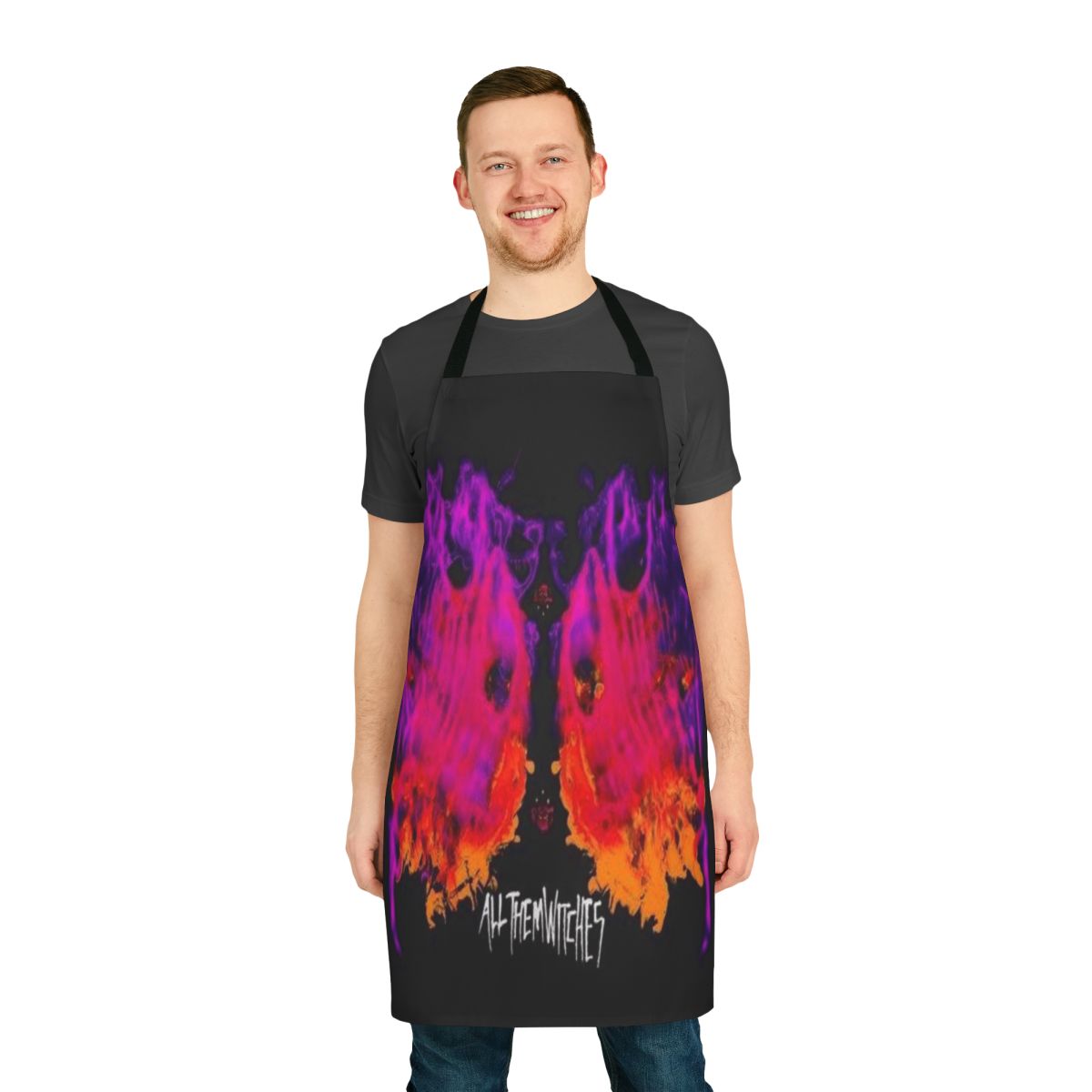 Apron featuring the all them witches band logo and design