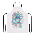 A women's apron featuring cute illustrations of bears, elephants, and unicorns, perfect for hobby enthusiasts.