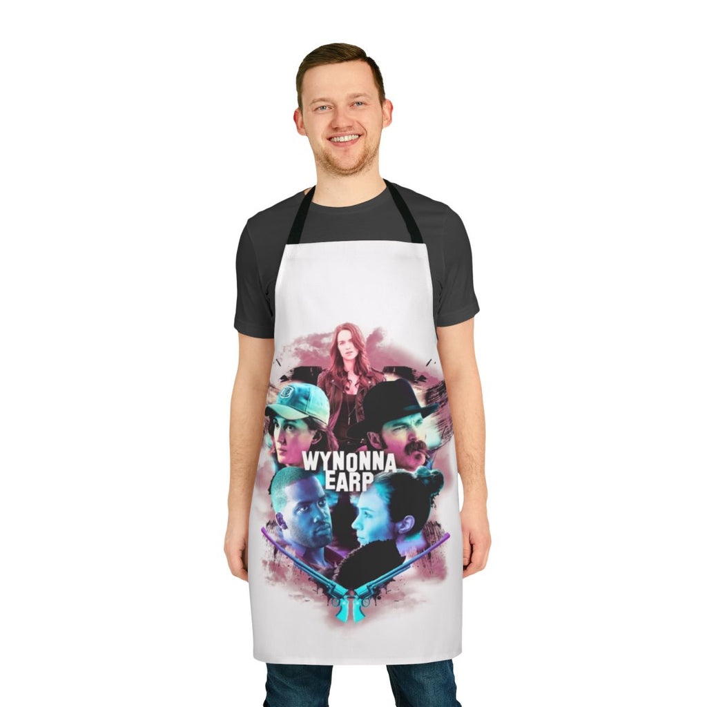 Soft, durable apron featuring a custom Wynonna Earp-inspired design