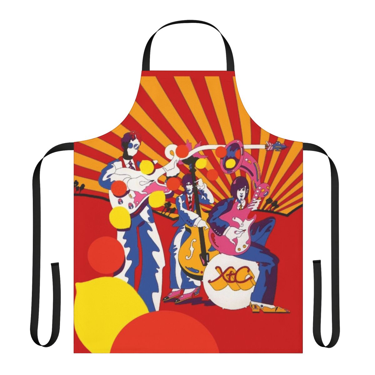 Man wearing a stylish XTC apron while cooking in the kitchen