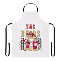 Graphic design sports apron with 49ers colors and player names