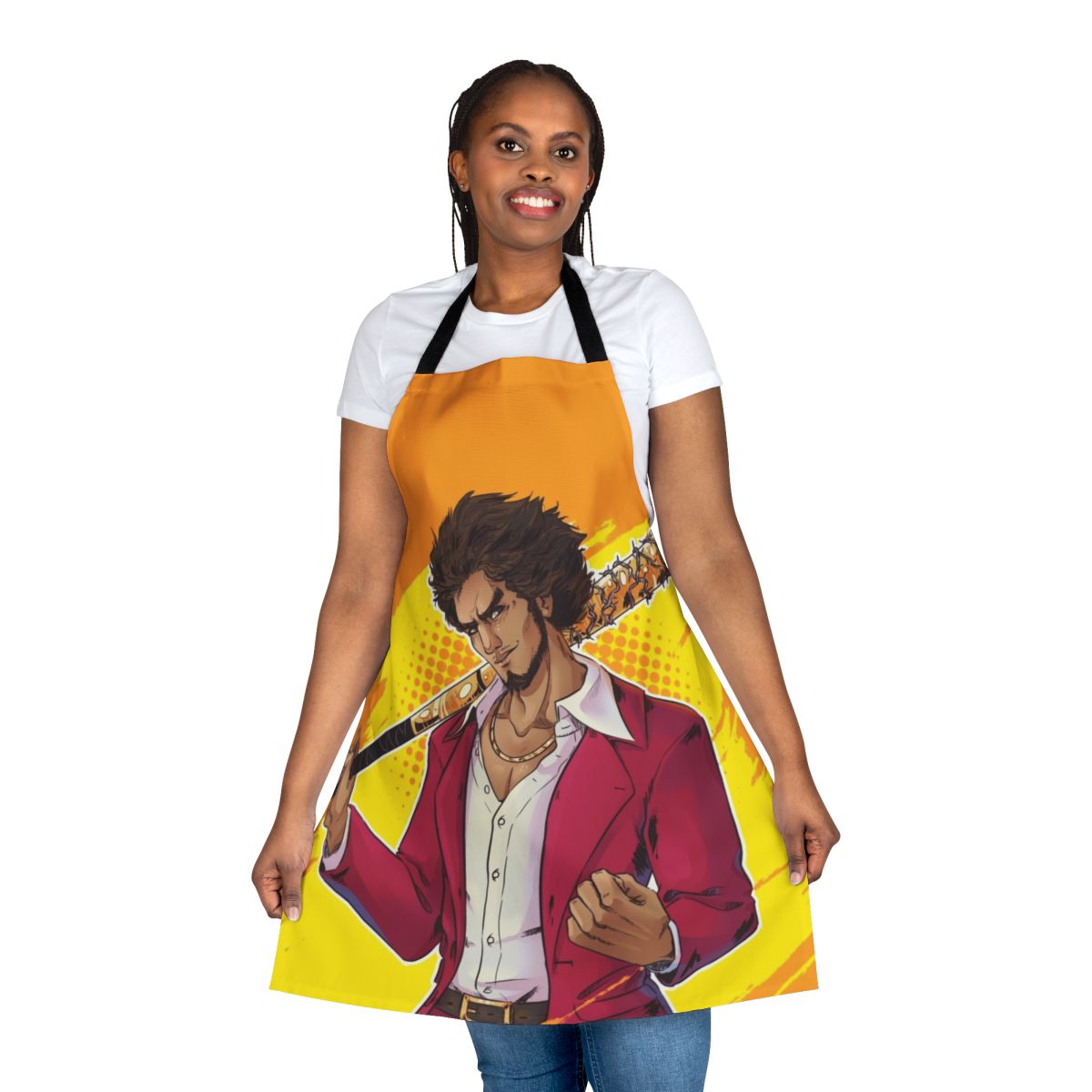 Ichiban Kasuga-inspired apron for fans of the Yakuza/Ryu ga Gotoku series