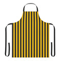 Yellow and black striped pattern apron