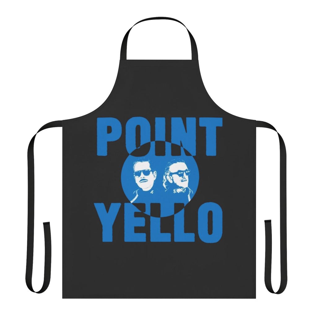 Yellow apron with musical notes and instruments